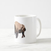 B ist für Bison Kaffeetasse (VorderseiteRechts)
