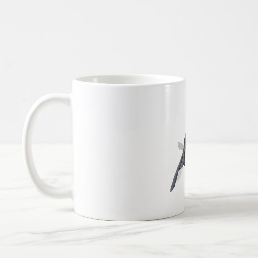B ist für Black Hornbill Kaffeetasse (Links)