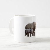 B ist für Black Rhino Kaffeetasse (Vorderseite Links)