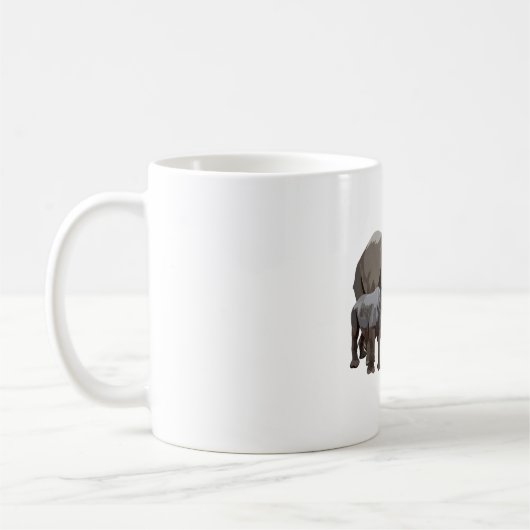 B ist für Black Rhino Kaffeetasse (Links)