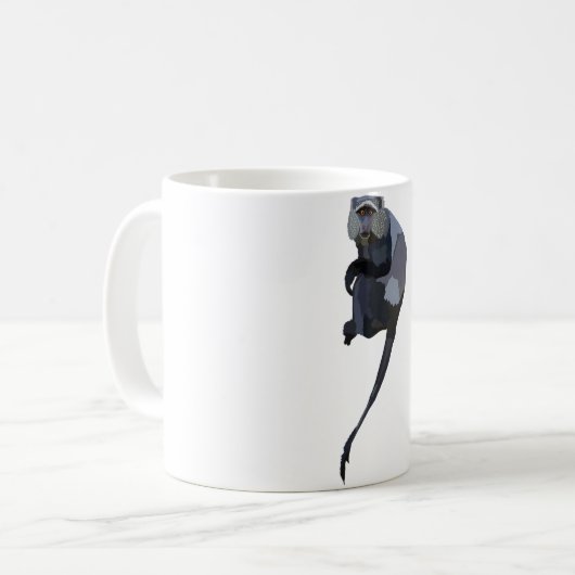 B ist für Blue Monkey Kaffeetasse (Vorderseite Links)