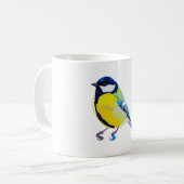 B ist für Blue Tit Kaffeetasse (Vorderseite Links)