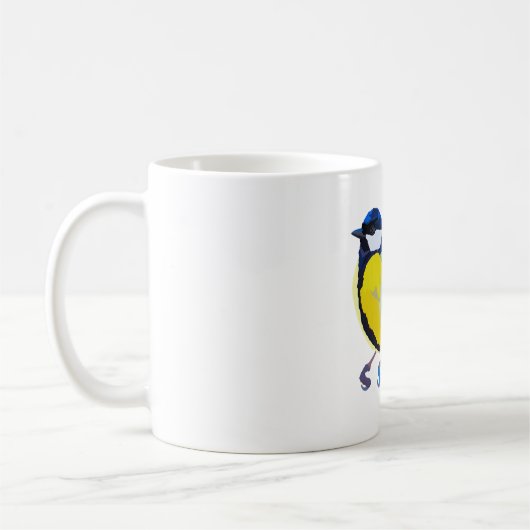 B ist für Blue Tit Kaffeetasse (Links)