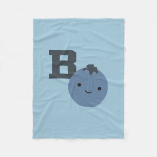 B ist für Blueberry Fleecedecke