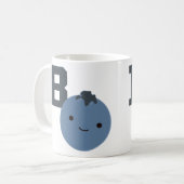 B ist für Blueberry Kaffeetasse (Vorderseite Links)