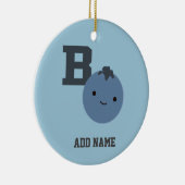 B ist für Blueberry Keramikornament (Rechts)