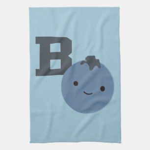 B ist für Blueberry Küchentuch
