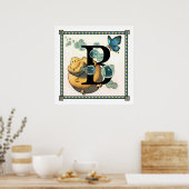 B ist für Blug Poster (Küche)