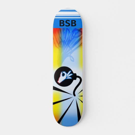 B ist für Bomben Skateboard (Vorne)