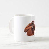 B ist für Bornean Orangutan Kaffeetasse (Vorderseite Links)