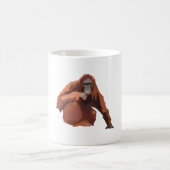 B ist für Bornean Orangutan Kaffeetasse (Mittel)