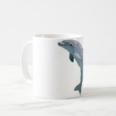 B ist für Bottlenose Dolphin Kaffeetasse (Vorderseite Links)