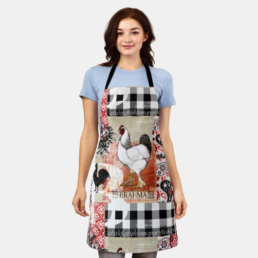 B ist für Brahma Backyard Chicken Schürze (Getragen)