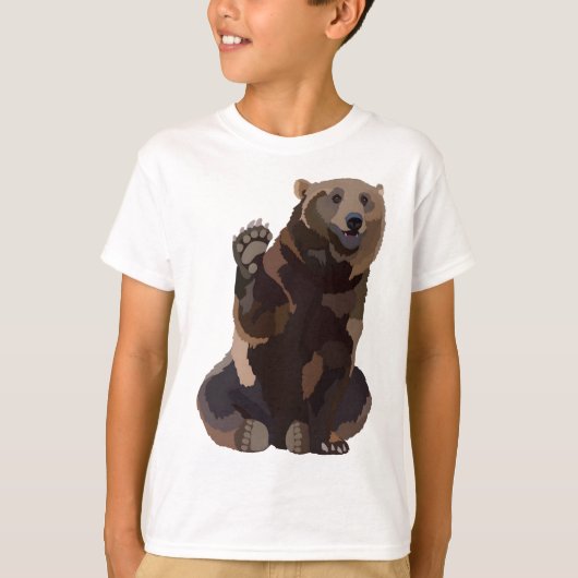 B ist für Braunbär T-Shirt (Vorderseite)