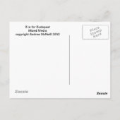 B ist für Budapest Postkarte (Rückseite)