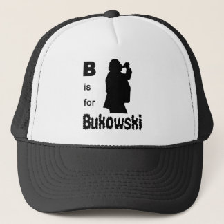 B ist für bukowski truckerkappe