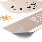 B ist für Bunny, Kinderzimmer, Schlafzimmer, Kinde Poster (Ecke)