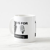 B ist für den Rundfunk Kaffeetasse (Vorderseite Links)