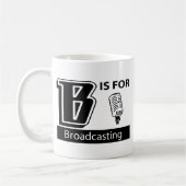 B ist für den Rundfunk Kaffeetasse (Links)
