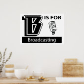 B ist für den Rundfunk Poster (Küche)