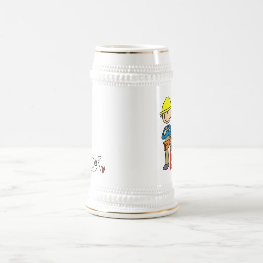 B ist für Erbauer Bierglas (Mittel)