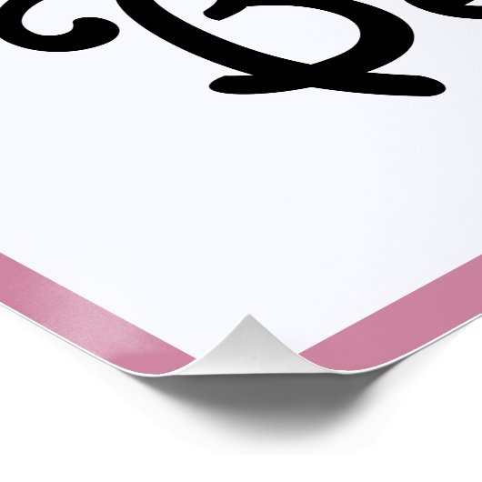 B ist für Name Poster (Ecke)