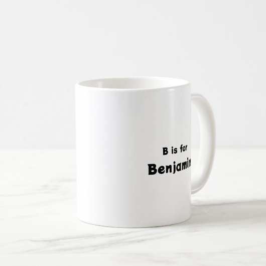 B ist für... personalisierten Schlamm. Kaffeetasse (VorderseiteRechts)