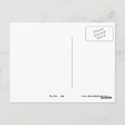 B ist für… postkarte (Rückseite)