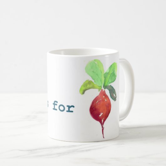 B ist für rote Rübe Kaffeetasse (VorderseiteRechts)