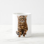 B ist für schwarze Footed Cat Kaffeetasse (Mittel)