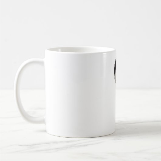 B ist für Schwarzweiß-Colobus Kaffeetasse (Links)
