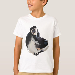 B ist für Schwarzweiß-Colobus T-Shirt