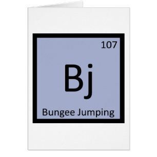 B J - Bungee Jumping Sport Chemie Symbol
