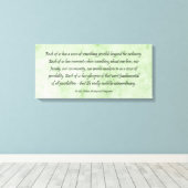 B J Palmer Außergewöhnliches Leben Leinwanddruck (Insitu (Holzboden))