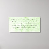 B J Palmer Außergewöhnliches Leben Leinwanddruck (Vorderseite)