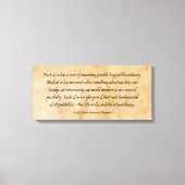 B J Palmer Außergewöhnliches Leben Leinwanddruck (Vorderseite)