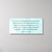 B J Palmer Außergewöhnliches Leben Leinwanddruck (Vorderseite)