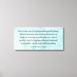 B J Palmer Außergewöhnliches Leben Leinwanddruck