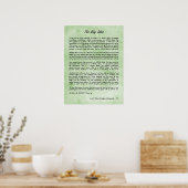 B J Palmer - Die große Idee der Chiropraktik Poster (Küche)