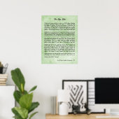 B J Palmer - Die große Idee der Chiropraktik Poster (Heimbüro)