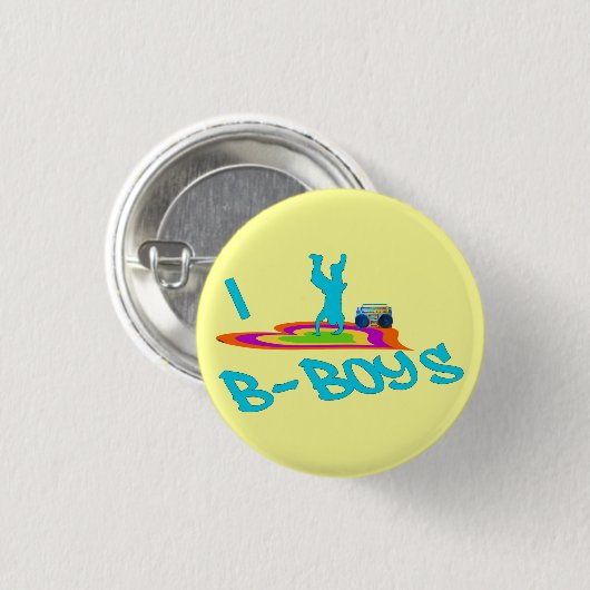 B-Jungen I <3 Knopf Button (Vorne & Hinten)