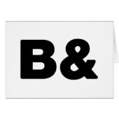 B& Karte (Vorderseite (Horizontal))