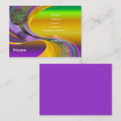 B-Karte Mardi Gras-Multi-V1 Visitenkarte (Vorne/Hinten)