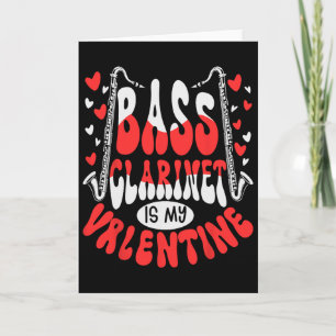B Klarinette ist mein Valentins-Musikliebhaber und Karte