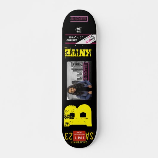 B KNITE SKATEBOARD / JMT USA Skateboard, 7¾" Deck (Vorne)