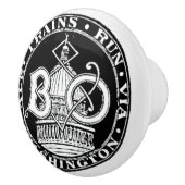 B+Königliche blaue Linie O bildet Keramik-Griff Keramikknauf (Rechts)