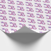 B-Letter-Monogramm-personalisiertes Packpapier (Ecke)