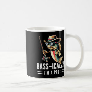 B-lich bin ich ein Profi lustiger Angler Fisch Kaffeetasse