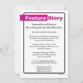 B Mitzvah Magazine Einladung, B'Not Einladung (Rückseite)