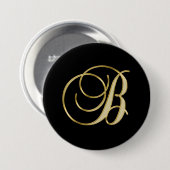 B Monogram-B-Goldschrift Button (Vorne & Hinten)